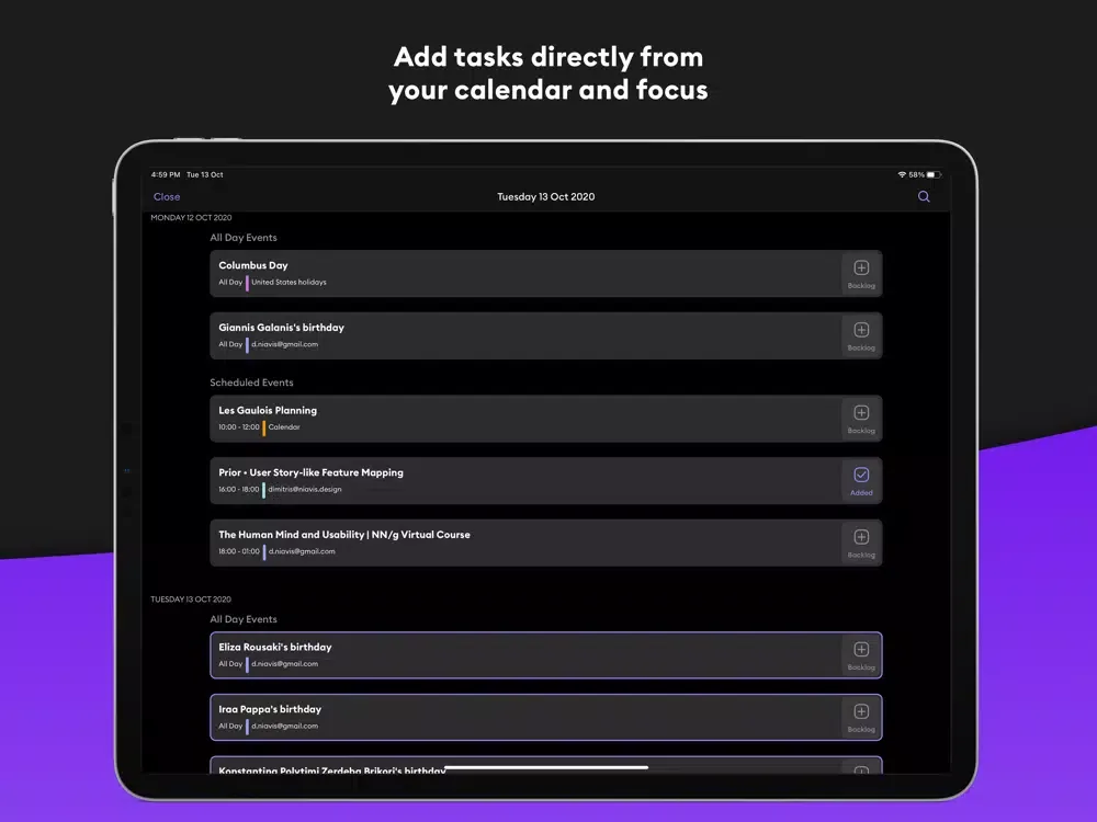 Seque - Deep work and focus iPad  Screenshots