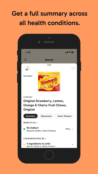 Sesame: Healthy Food Scanner Screenshots
