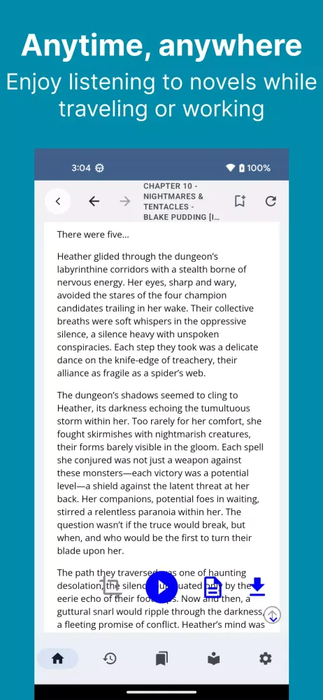 Screenshot di NovelVoice - Novels read aloud