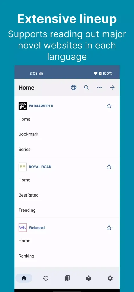 Screenshot di NovelVoice - Novels read aloud