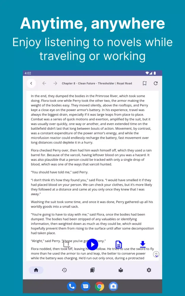 Screenshot di NovelVoice - Novels read aloud