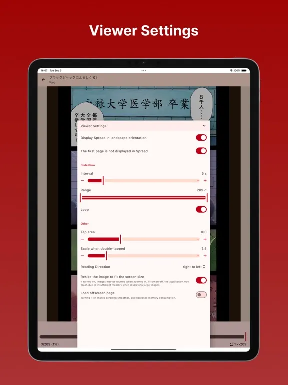 MangaVision - Image/PDF Viewer iPad  Ekran Görüntüleri