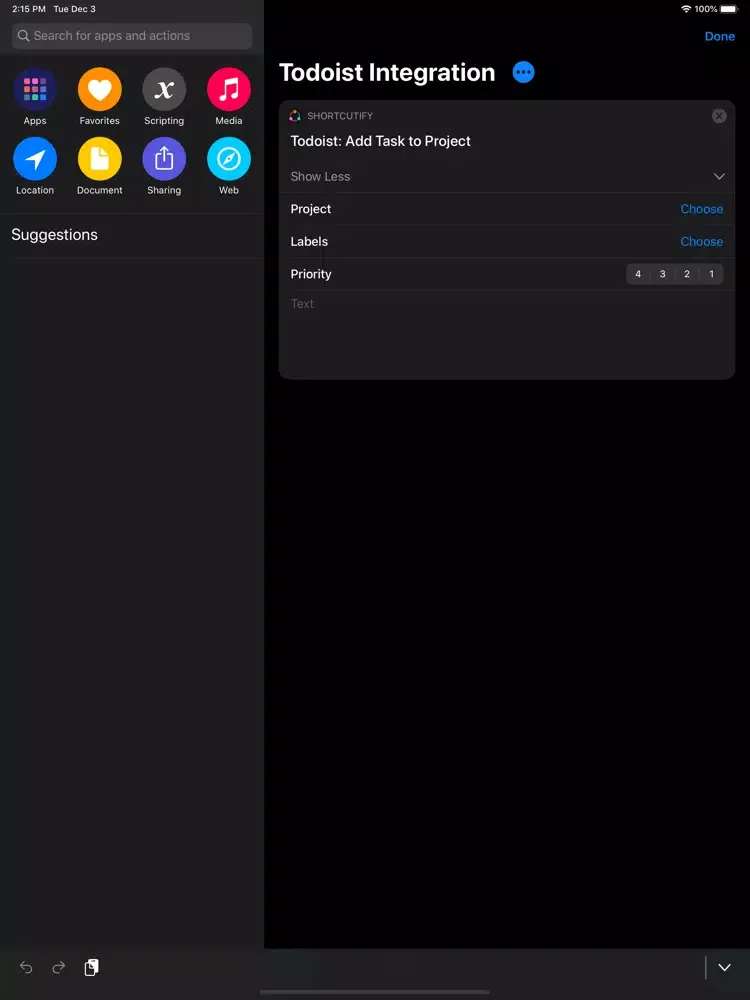 Captures d'écran de Shortcutify iPad 