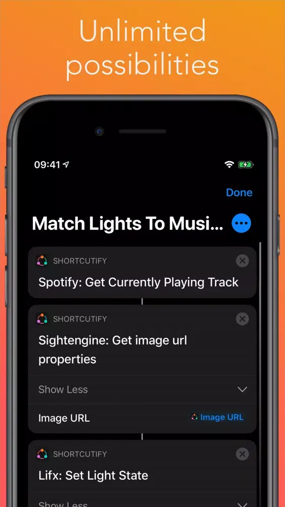 Captures d'écran de Shortcutify
