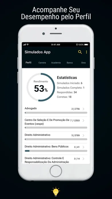 Simulados App स्क्रीनशॉट