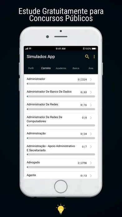 Simulados App स्क्रीनशॉट
