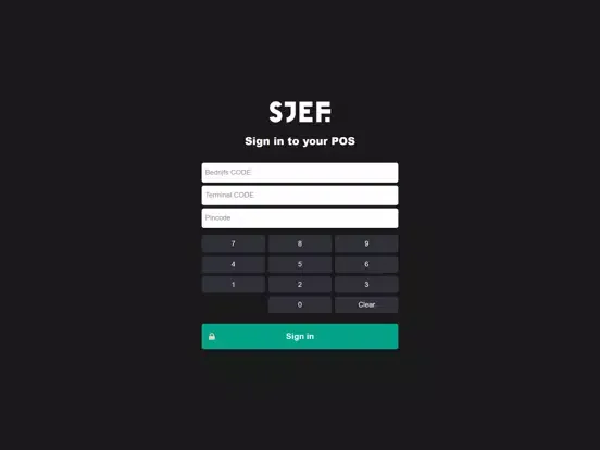 Sjef.app POS iPad  سکرین شاٹس