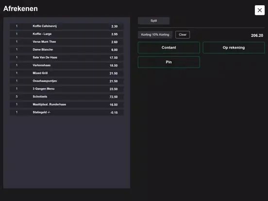 Sjef.app POS iPad  سکرین شاٹس