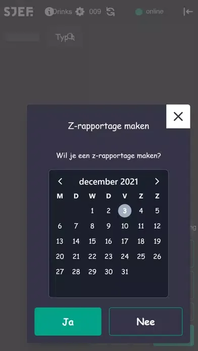 Sjef.app POS سکرین شاٹس