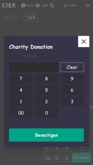 Sjef.app POS سکرین شاٹس