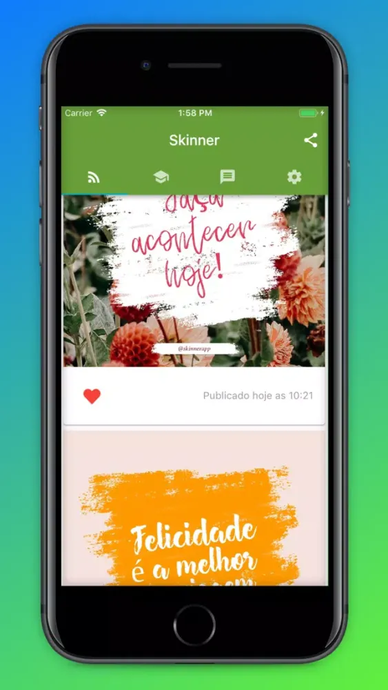 Tangkapan skrin Skinner App