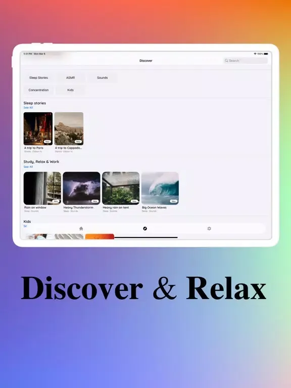 Wave App - Boost your mood iPad  Screenshots