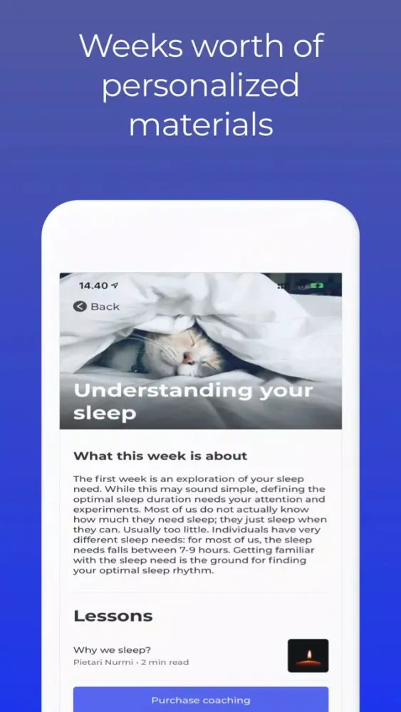 Captures d'écran de Nyxo: Sleep coaching