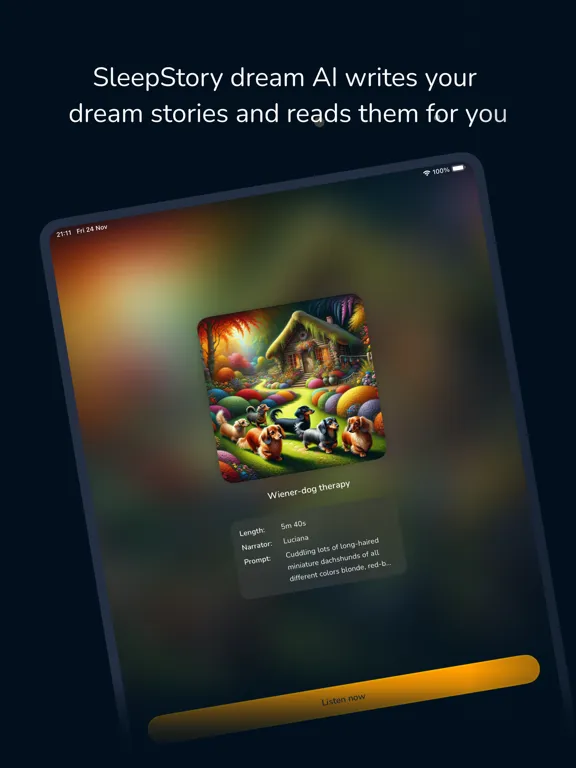 SleepStory · Dream Stories iPad 应用截图