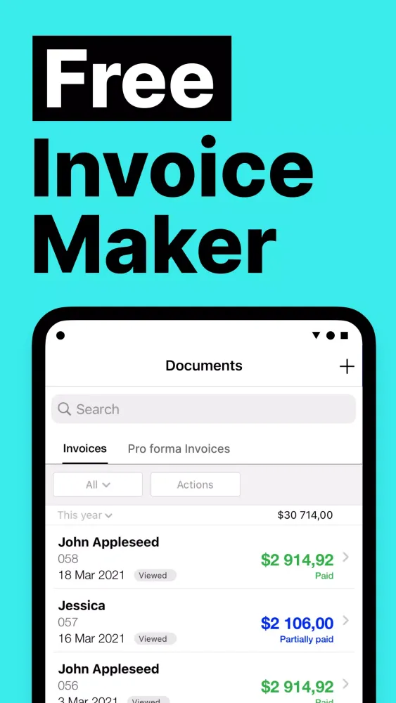 Freebie Invoice Estimate Maker スクリーンショット