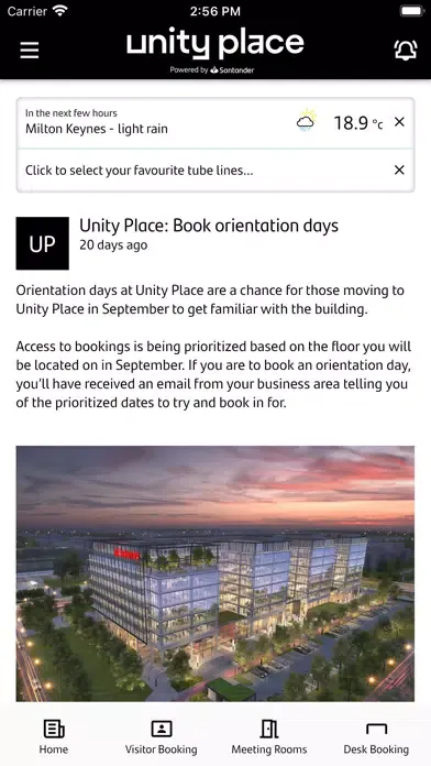 Unity Place Workspace Screenshots