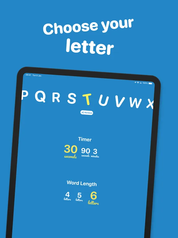 Verbal Fluency iPad  Screenshots