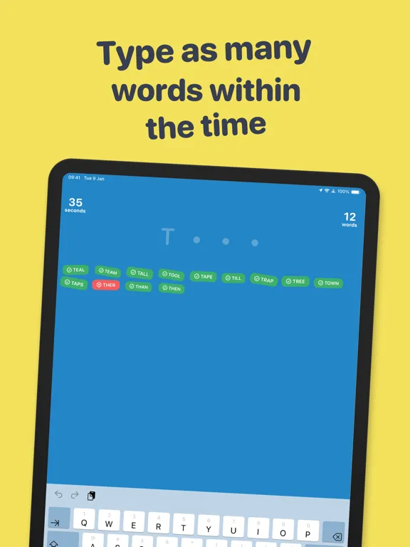 Verbal Fluency iPad  Screenshots