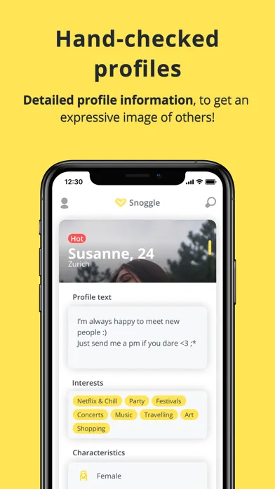 Captures d'écran de Snoggle - Dating & Single App