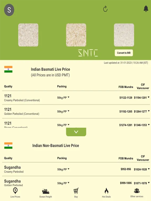SNTC Rice Sourcing iPad 应用截图
