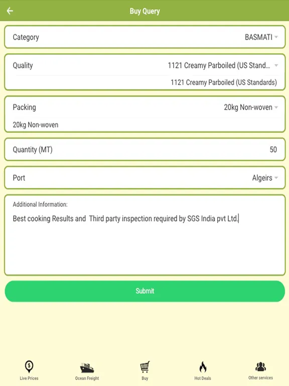SNTC Rice Sourcing iPad 应用截图