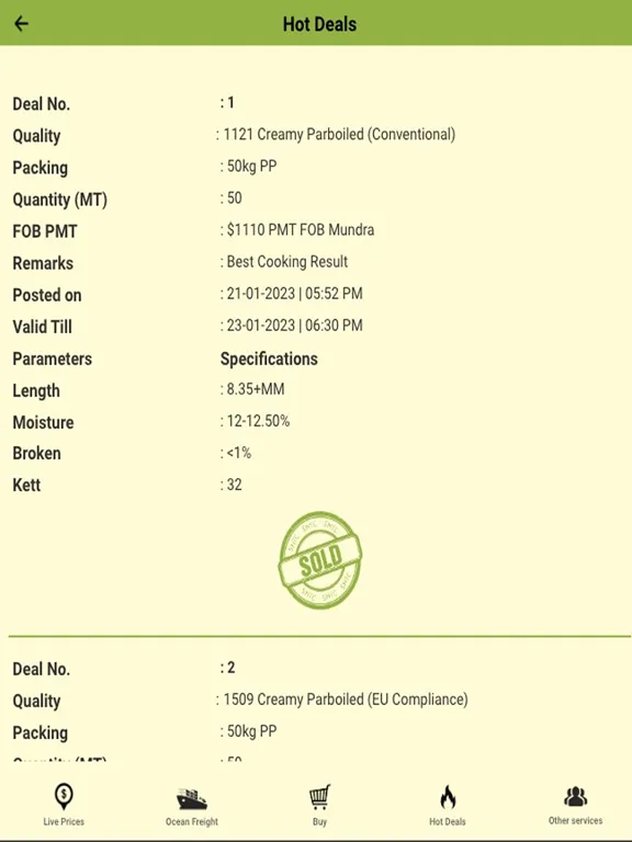 SNTC Rice Sourcing iPad 应用截图