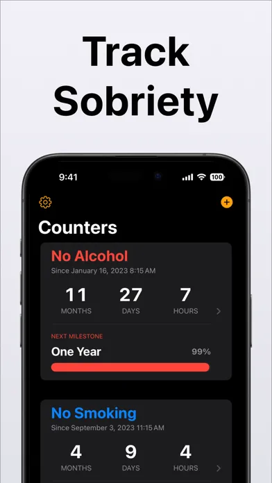 Capturas de pantalla de Sobriety Tracker: Sober Dawn