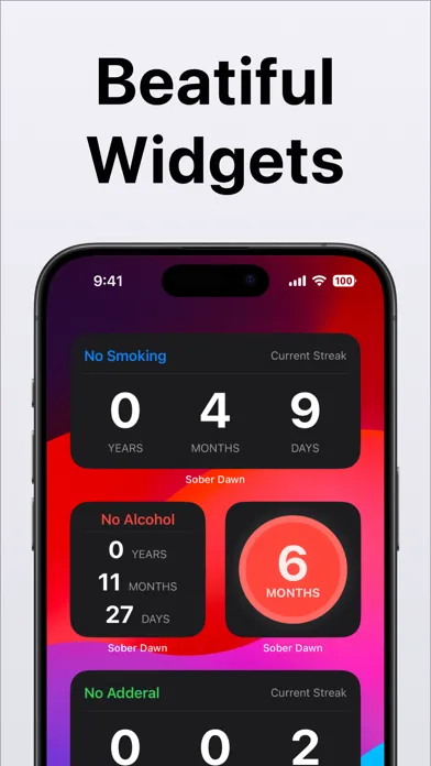 Capturas de pantalla de Sobriety Tracker: Sober Dawn