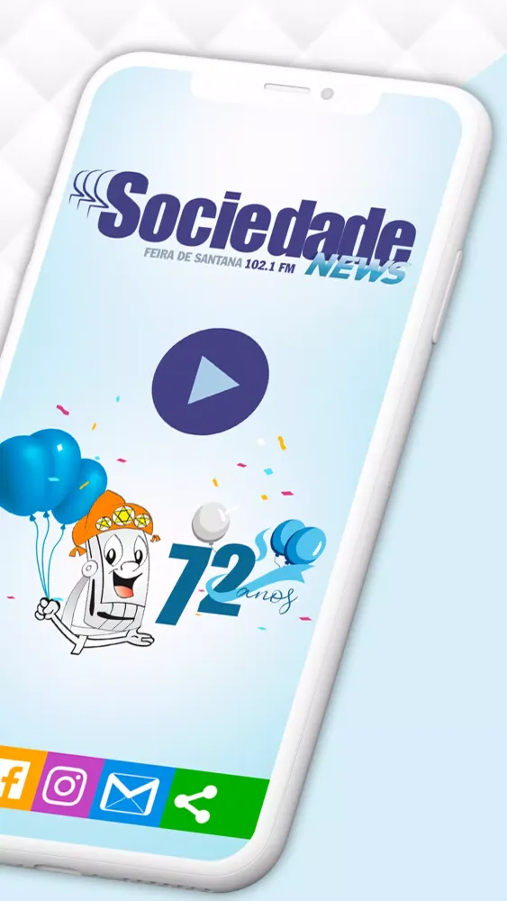 Zrzuty ekranu Rádio Sociedade 102.1 FM