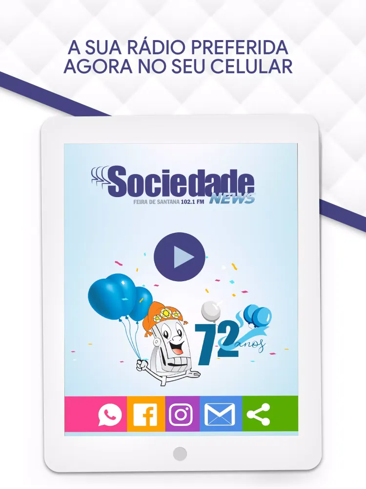 Zrzuty ekranu Rádio Sociedade 102.1 FM