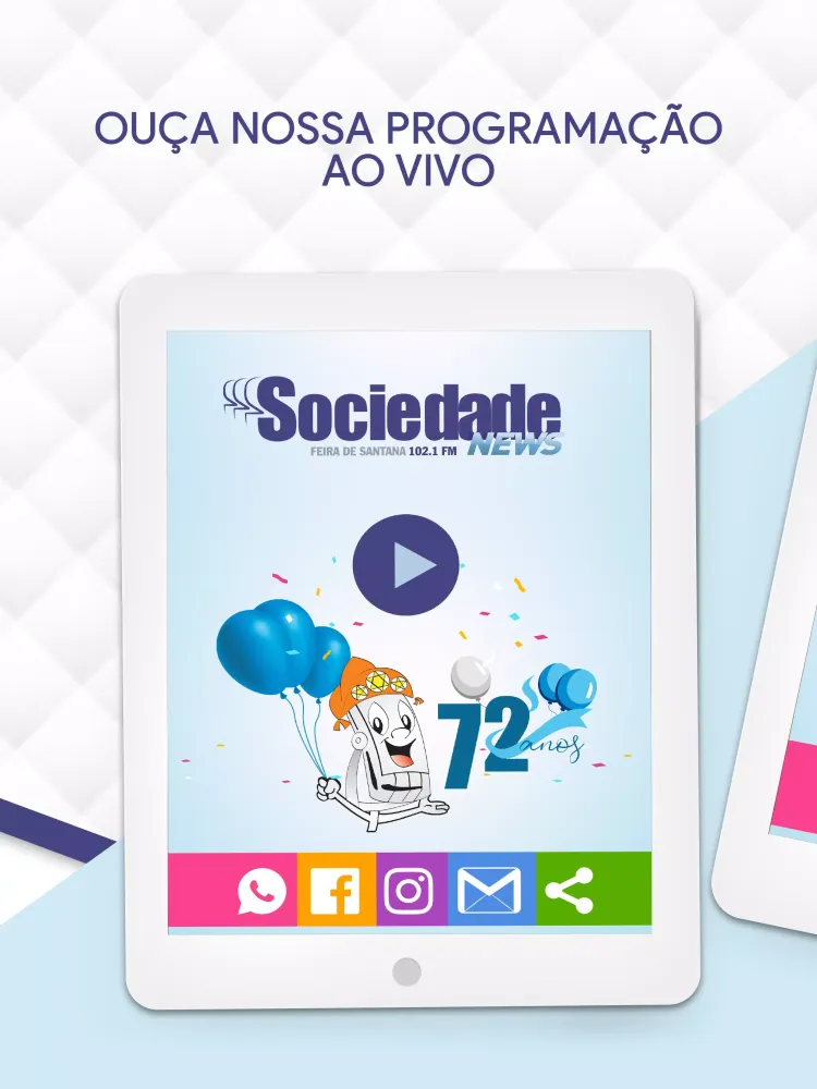 Zrzuty ekranu Rádio Sociedade 102.1 FM