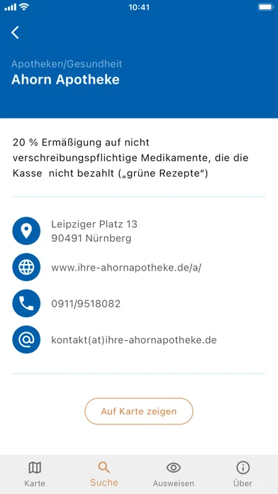 Nürnberg-Pass Screenshots
