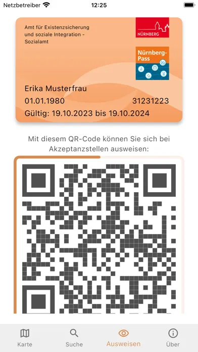 Nürnberg-Pass Screenshots