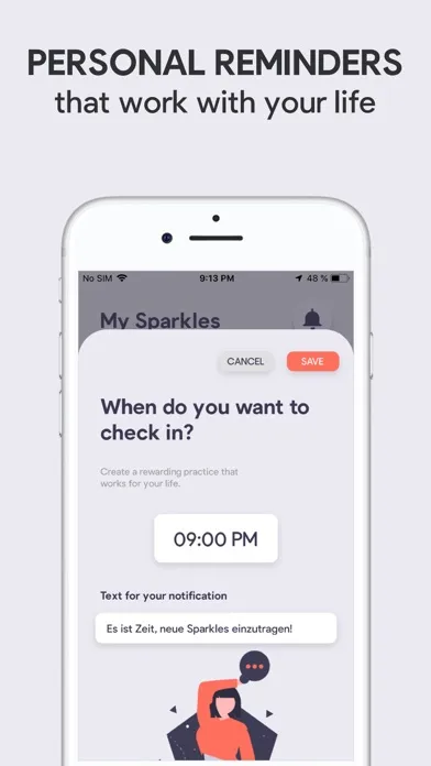 Sparkle: Self-Care Checklist Screenshots