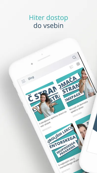 MOD-spletna stran in branding Screenshots