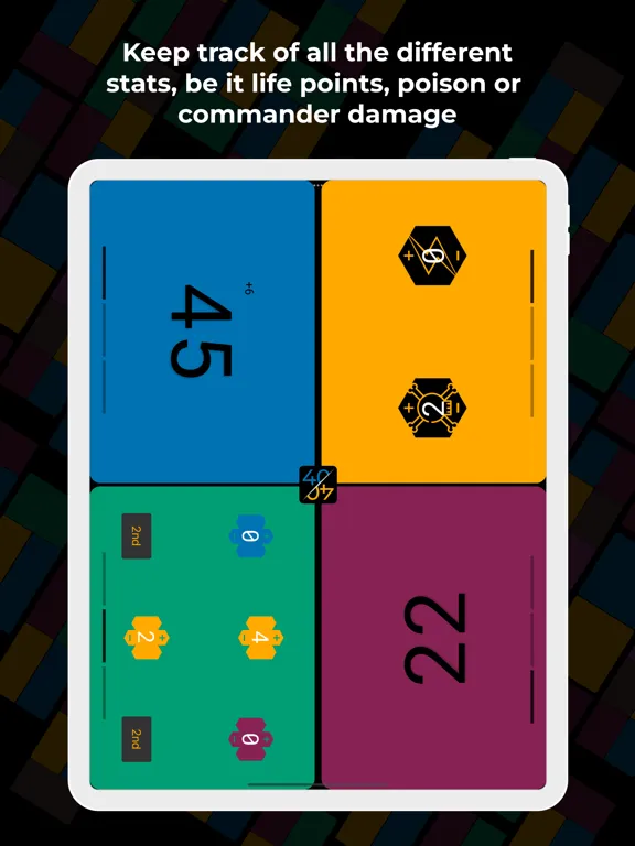 Split Counter - MTG Utility iPad  Ekran Görüntüleri