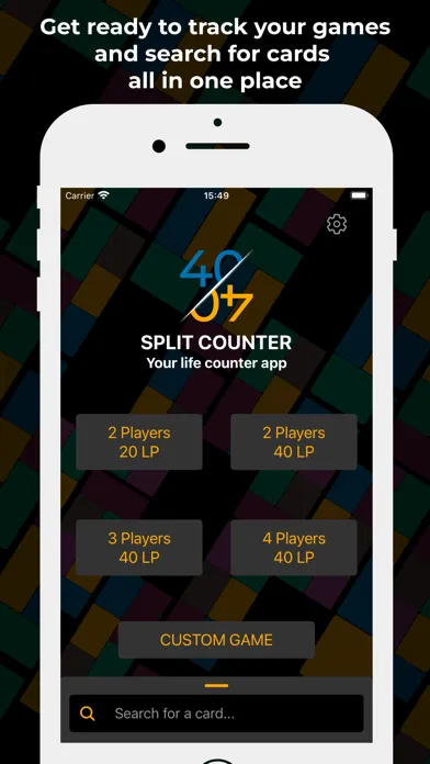 Split Counter - MTG Utility Ekran Görüntüleri