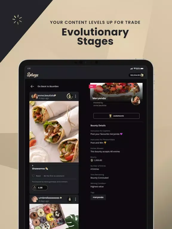 Capturas de pantalla de Splurge: Social Marketplace iPad 