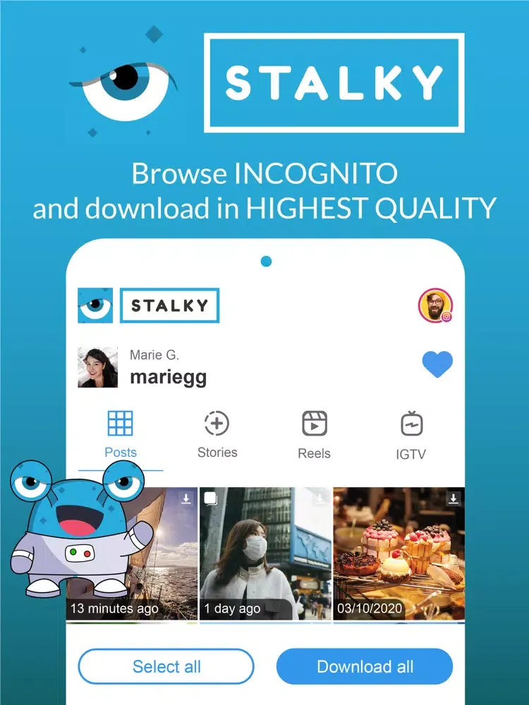 Stalky iPad  स्क्रीनशॉट