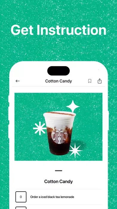 Captures d'écran de Starbucks Secret Menu App