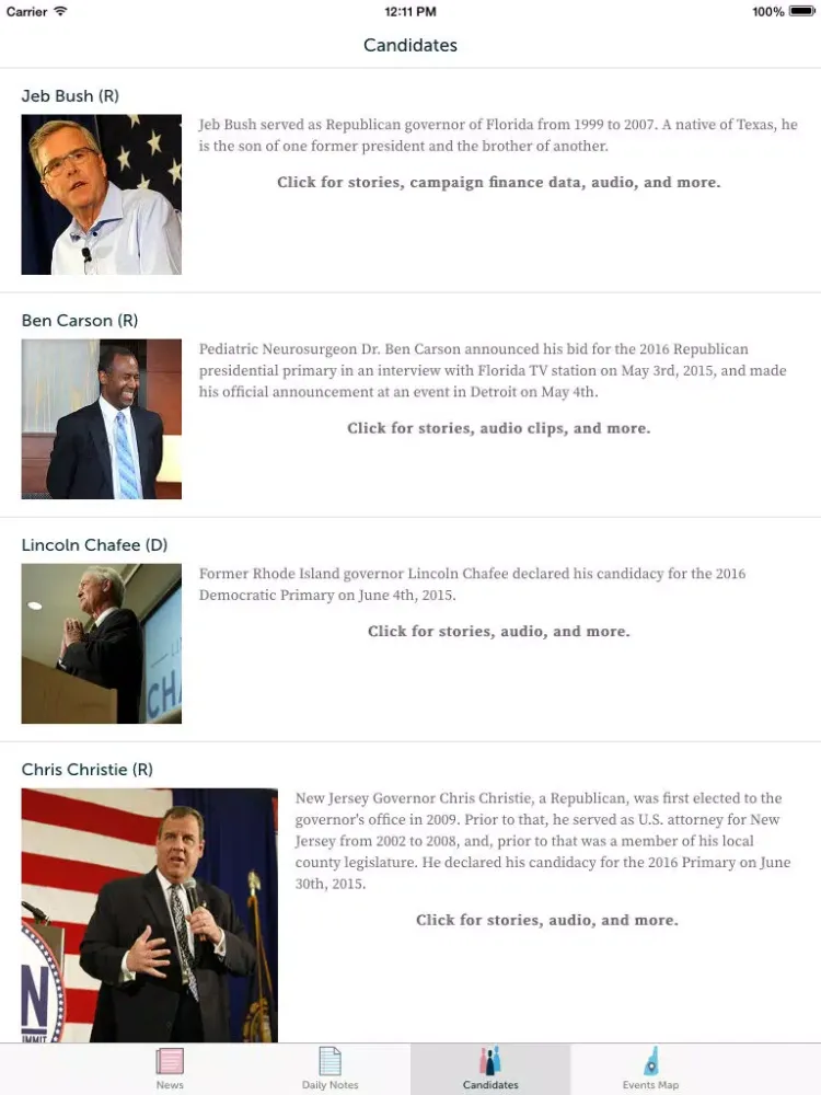 صور New Hampshire Public Radio’s State of Democracy iPad 