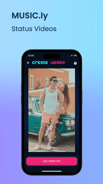 Ảnh chụp màn hình của Music.ly : Status Videos