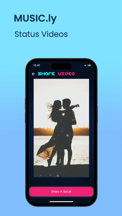 Ảnh chụp màn hình của Music.ly : Status Videos