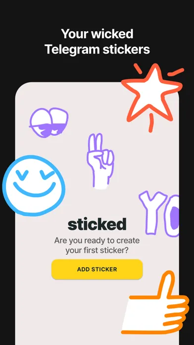 Tangkapan layar Sticked - Telegram stickers