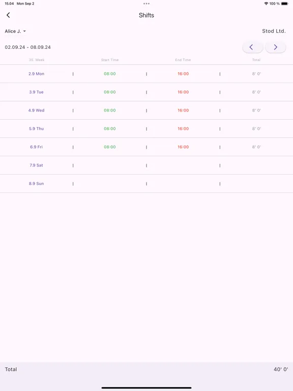 Ảnh chụp màn hình của Stod - Business Management App iPad 
