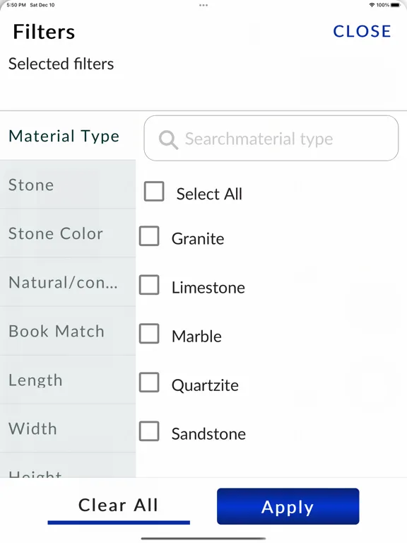 StonesErp iPad  Screenshots