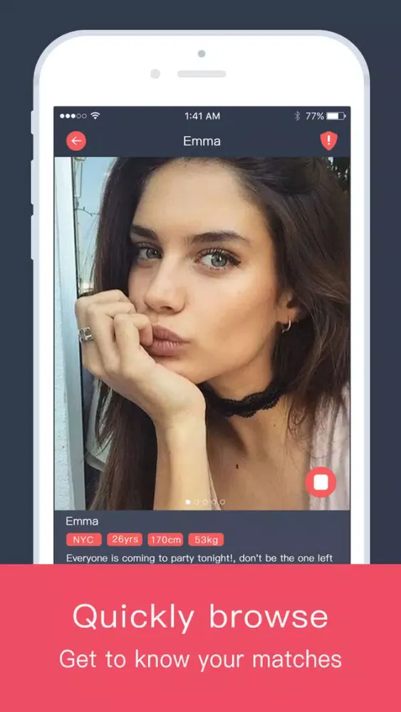 Tangkapan skrin Naught Meet - Chat and Date