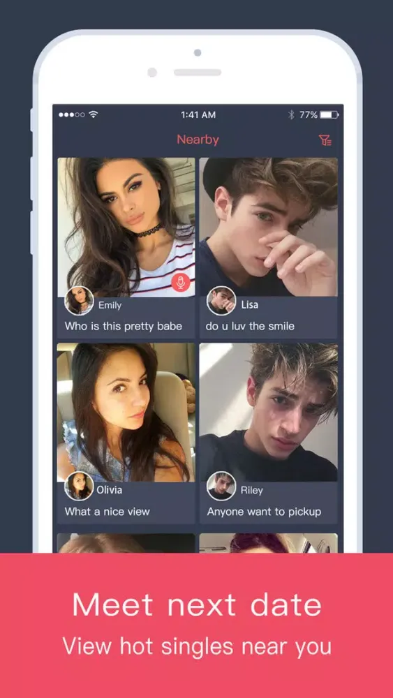 Tangkapan skrin Naught Meet - Chat and Date