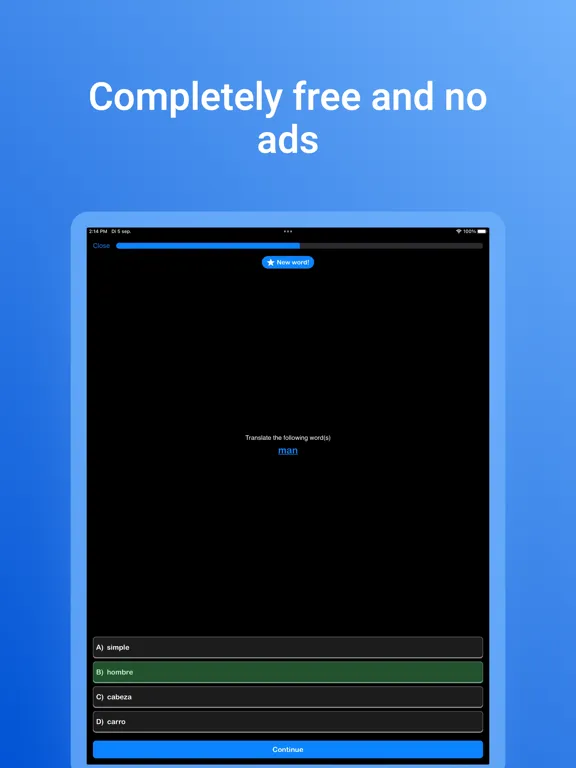 Storai: Learn Spanish Quickly iPad  Screenshots