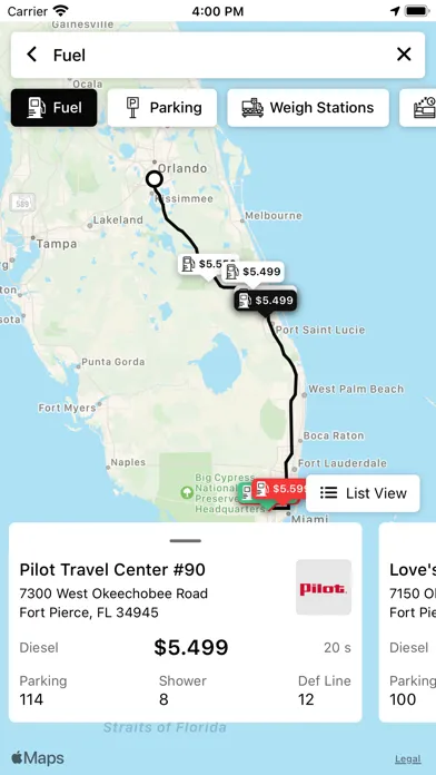Tangkapan layar Straight Line Tracking